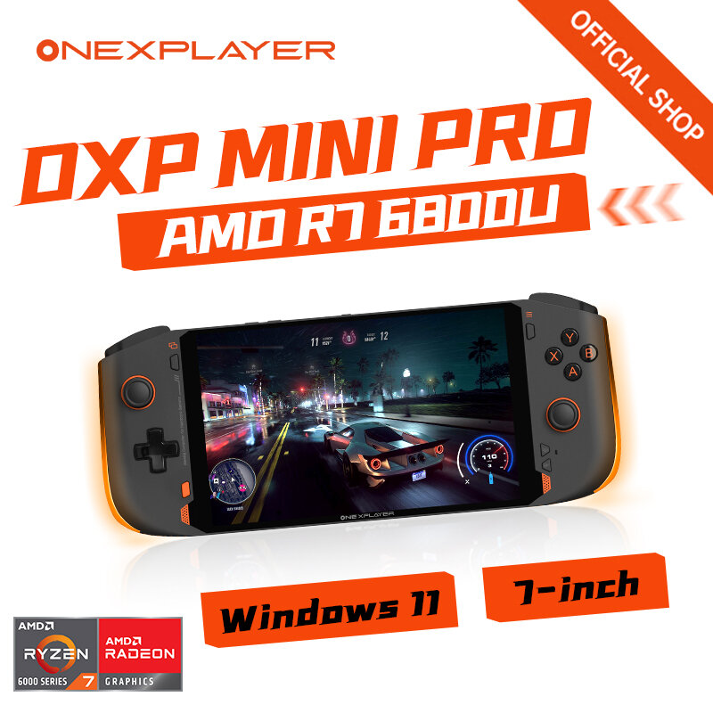 OneXPlayer MiniPro AMD R7-6800U PC Game Laptop 7 "Layar Sentuh 1200P Genggam 3A Game Tablet Windows11 WiFi6 32G 2T Komputer