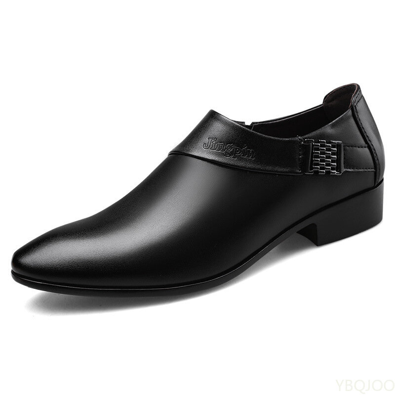 Sepatu Kulit Paten Pria Sepatu Bisnis Sepatu Kulit Platform Pria Elegan Sepatu Selip 2022 Sepatu Pria Zapatos De Hombre