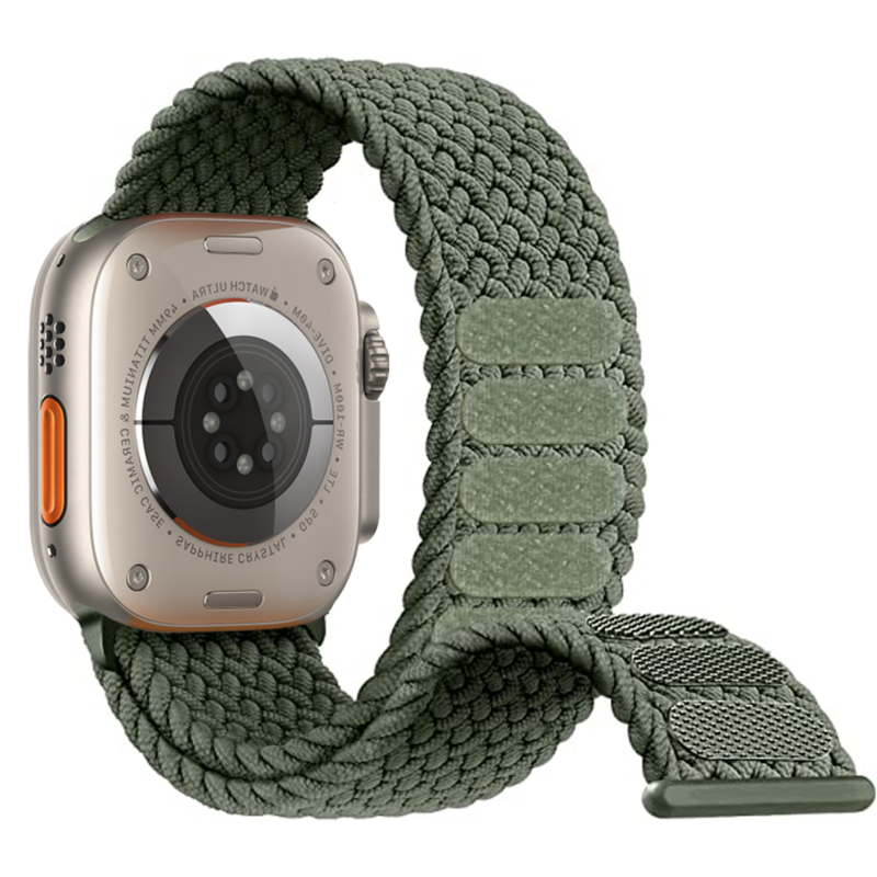 Correa trenzada para Apple watch, banda de 45mm, 49mm, 44mm, 40mm, 41mm, 42mm, series iwatch 9, 7, 3, 5, 4, se, 6, 8, ultra