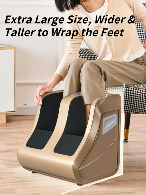 Jinkairui-máquina eléctrica de masaje de pies, masajeador de belleza para piernas, masajeador de relajación, vibración Shiatsu, bolsa de aire, compresión rodante