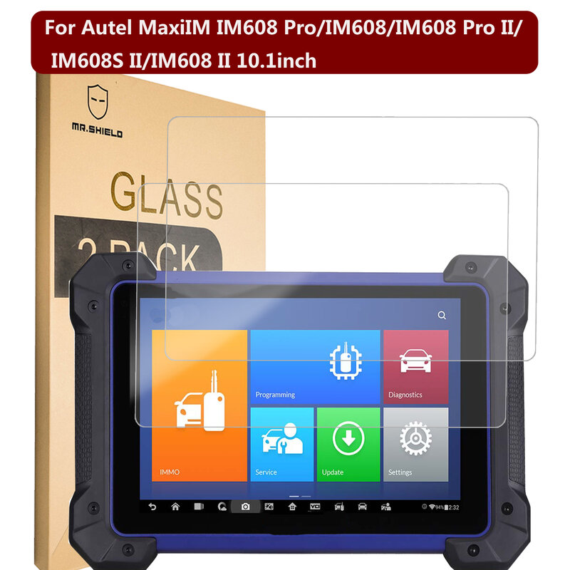 [2-PACK] واقي شاشة Mr.Shield Autel MaxiIM IM608 Pro/IM608/IM608 Pro II/IM608S II/IM608 II 10.1inch