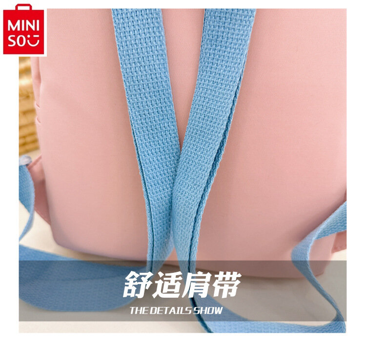 MINISO-Sac à dos léger Sanurgente Hello Kitty Kuromi pour enfants, sac à dos en nylon de haute qualité, grande capacité de stockage