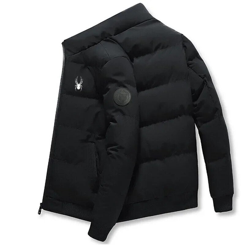 남성용 오버사이즈 재킷, 따뜻하고 푹신한 Y2k 패딩 파카, 남성 코트, 아우터, 블랙 한국 디자이너 의류, 가을 용수철, 2024 신상