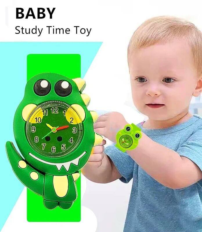 Relógio de brinquedo infantil para bebês, relógio de tempo de estudo infantil, relógios para meninas e meninos, presentes de aniversário e festa de Natal