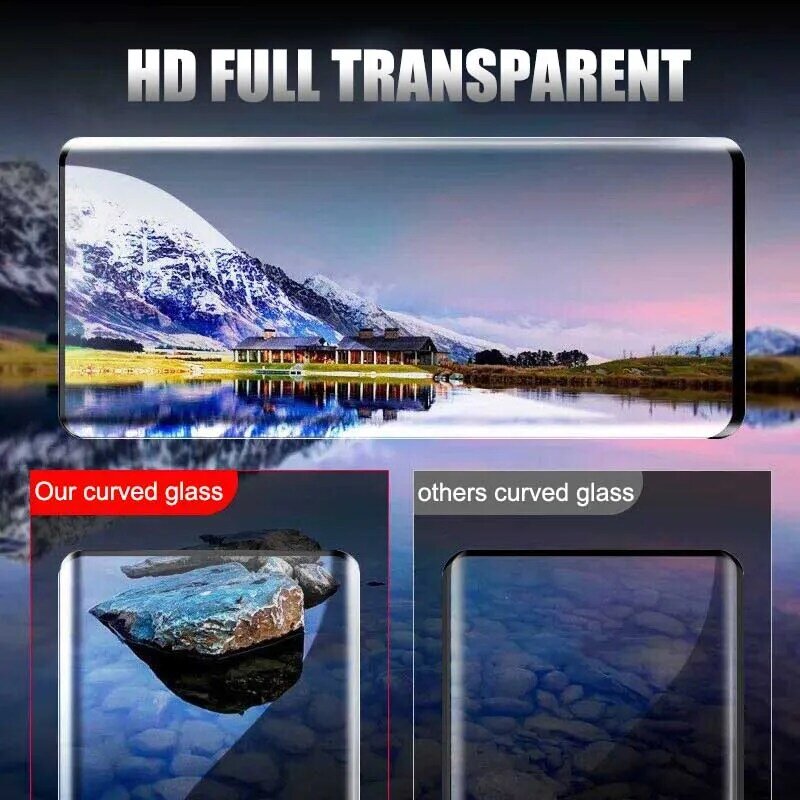 Curvo vidro temperado protetor de tela, filme de segurança, 9D, 5G, 6,7 ", honra 90, Honor90, REA-AN00, 2023, 2pcs