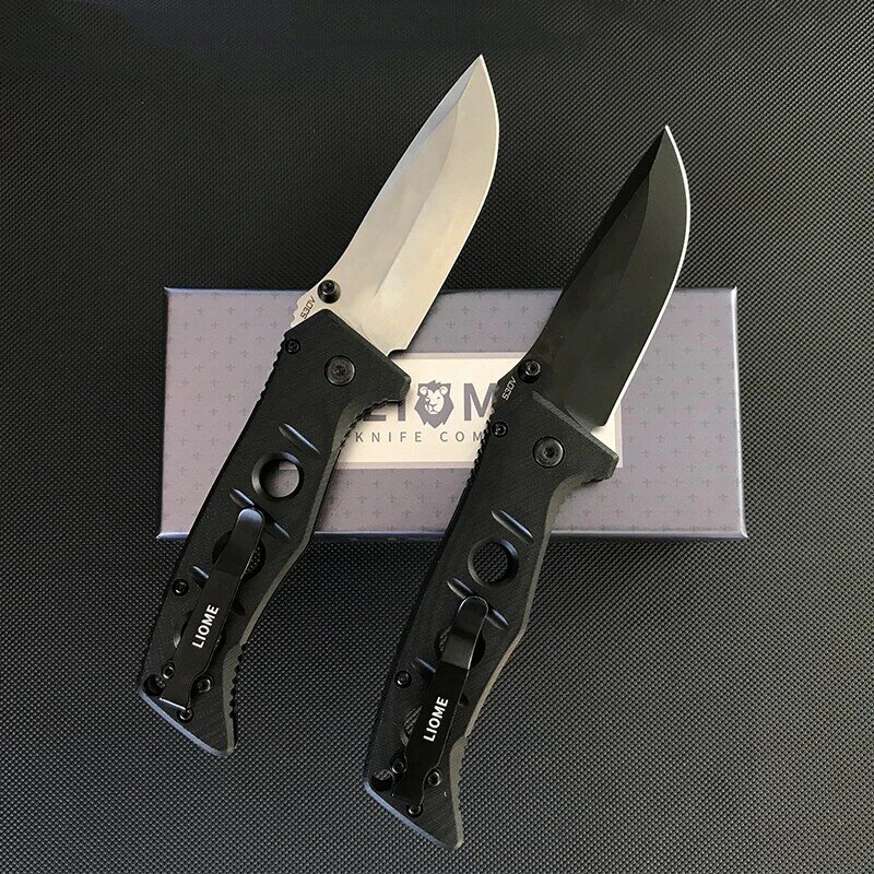 Hohe Qualität Liome 273 Taktische Faltende Messer G10 Griff Stein Waschen Klinge Outdoor Camping Survival Taschen Messer EDC Werkzeug