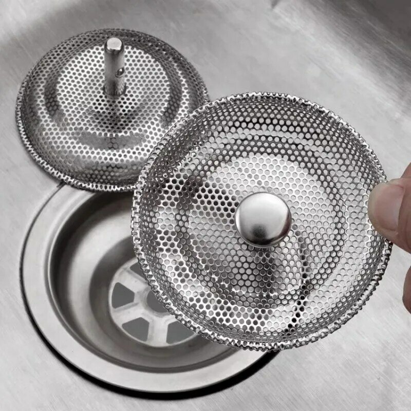 Фильтр для кухонной раковины сетчатый фильтр из нержавеющей стали для раковины ситечко для слива отверстия ловушка для отходов сетка для волос аксессуары для ванной комнаты