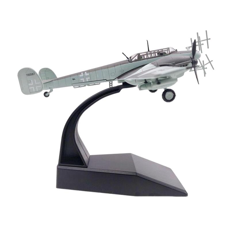 Modelo de avión de BF-110, adorno de simulación para el hogar, colecciones de aleación, regalos