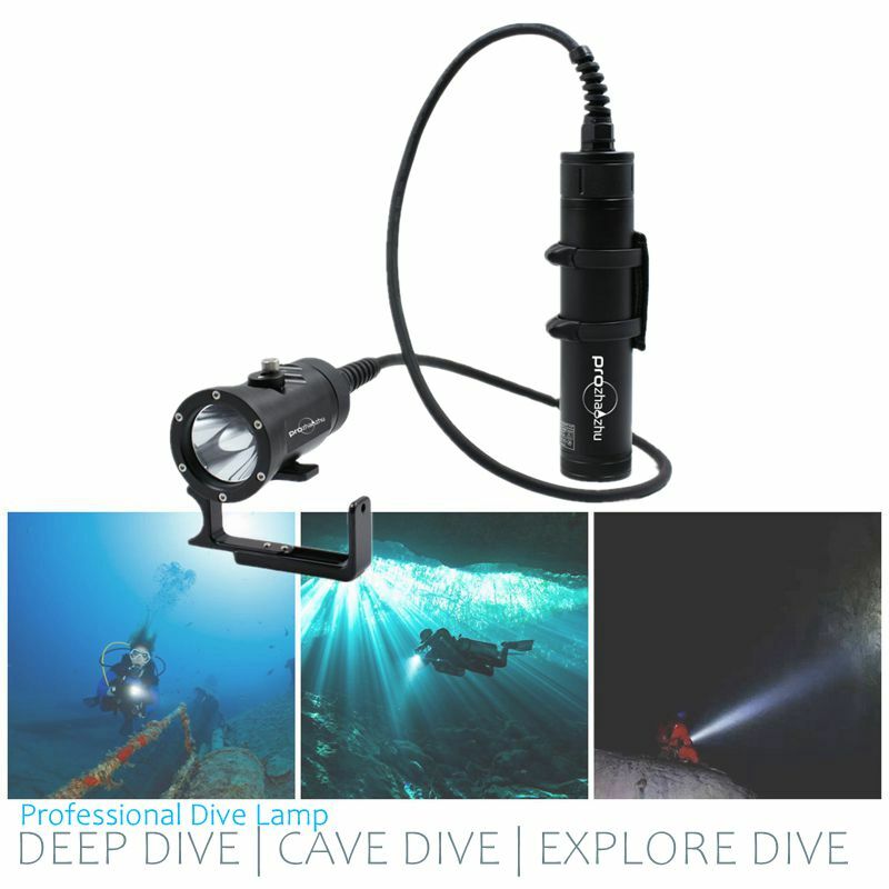 6000 Lumen Technical Divers Diving Light SBT90 IP68 150M  Scuba Cave Wreck Dive Canister Diving Lamp