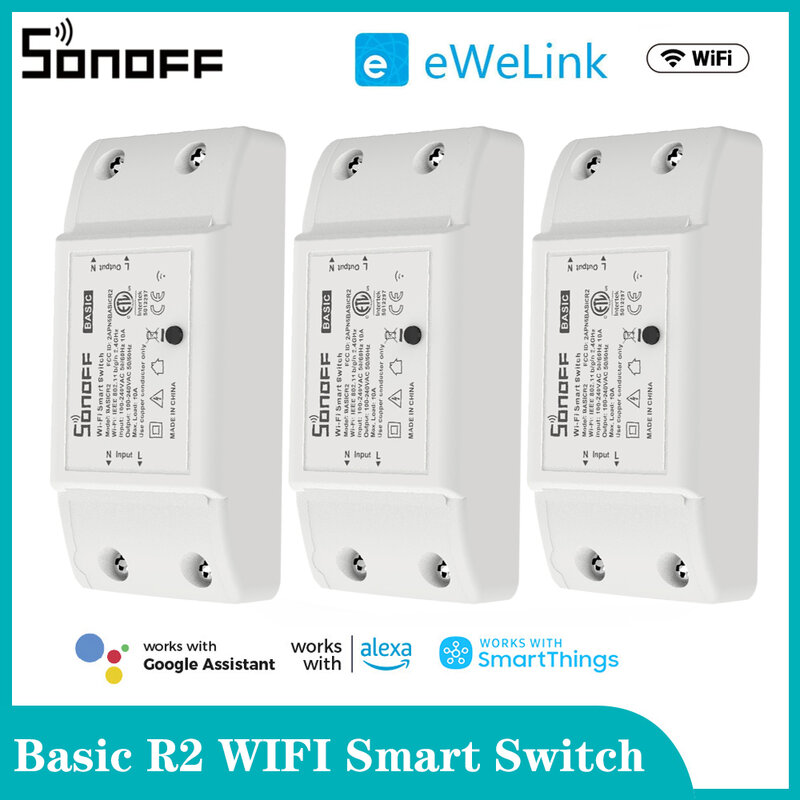 Умный выключатель Sonoff Basic R2 с поддержкой Wi-Fi и управлением через приложение