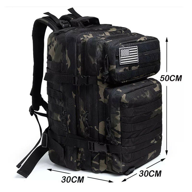 45L 3 pensy plecak taktyczny torba wojskowa 3 dni plecak wojskowy wodoodporny plecak wspinaczkowy kempingowy torba turystyczna Mochila