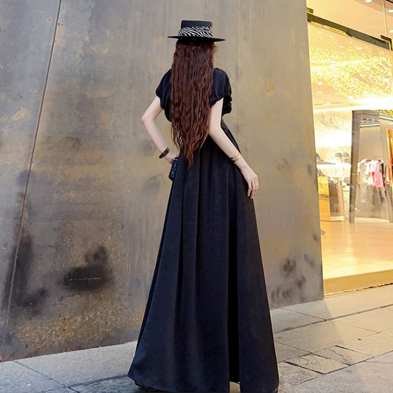 High End Extended Ankle Length Dress 2024 Spring/summer New Temperament Age Reducing Fashion Elegant Women's Long Dress
