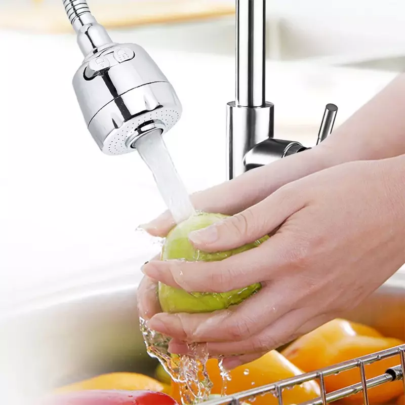 Grifo de ahorro de agua para ducha, accesorio Universal de cocina con rotación de 2/3 grados, tubo de extensión de filtro, 360 modos