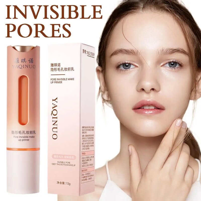 13g Invisible Pore Makeup Primer Cream Natural Cosmetics Isolation Moisturing Brighten Oil-Control Face P4M4