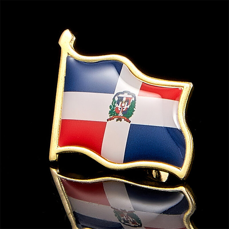 Nord America la bandiera della repubblica dominicana spilla distintivi sulla decorazione della spilla dei vestiti dello zaino