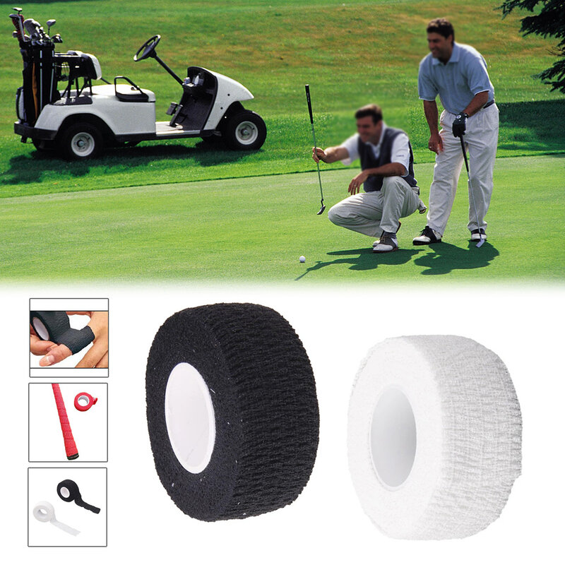 1 buah BandageTape elastis Anti melepuh perekat jari klub Golf pegangan paku rendah Aksesori olahraga luar ruangan 2.5cm x 4.5m spandeks