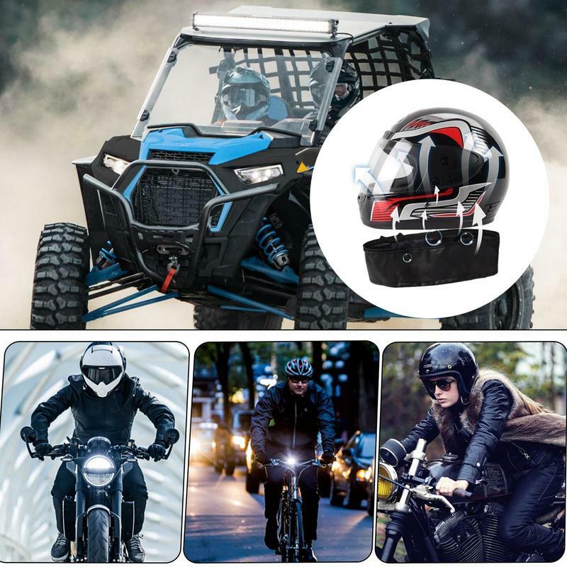 Copricapo moto con testa sciarpa staccabile caschi moto inverno caldo protezione integrale bici da strada leggera