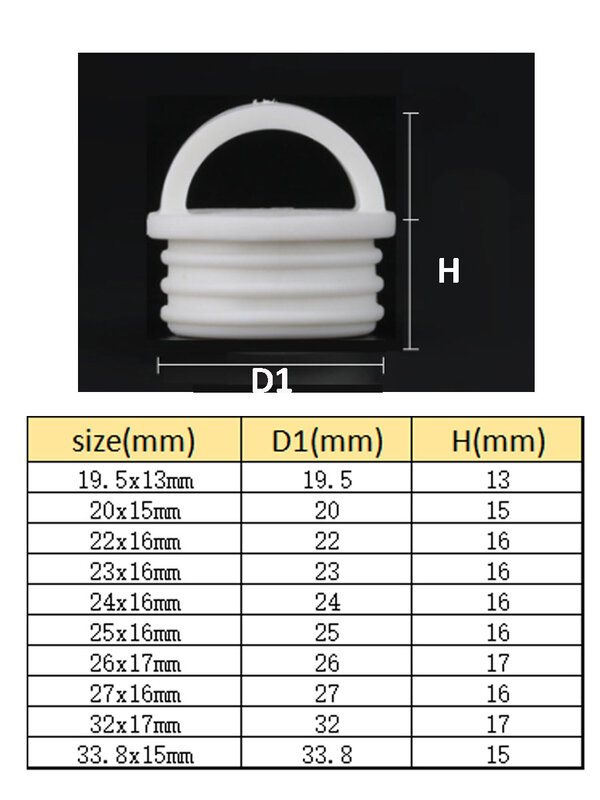 2 pezzi bianco Mop secchio tappo di scarico tappo dell'acqua in Silicone tappo di scarico coperchio Design a goccia d'acqua per bagno lavanderia cucina