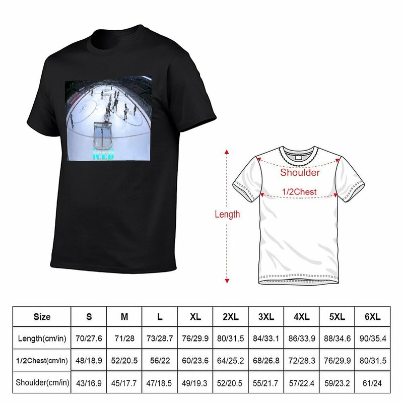 남성용 아이스 하키 티셔츠, 미적 의류, 여름 탑, 면 티셔츠