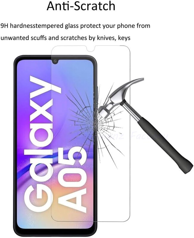2/4pcs 10d gehärtetes Glas für Samsung Galaxy A05 A05s 5g Displays chutz folie Glas folie