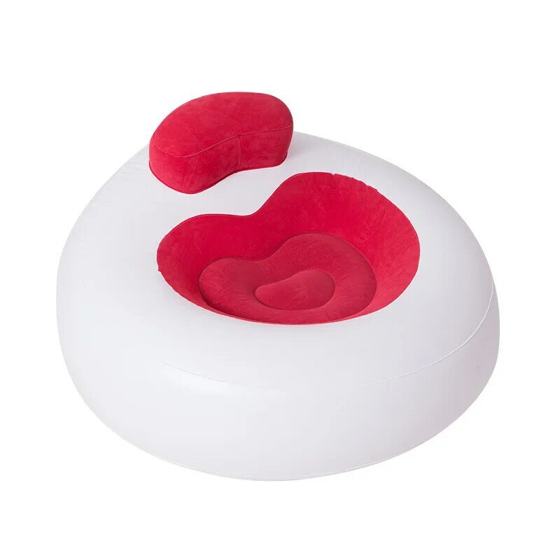 Canapé paresseux flocage gonflable en forme d'amour, chaise simple décontractée légère, canapé-lit extérieur, décoration de salon