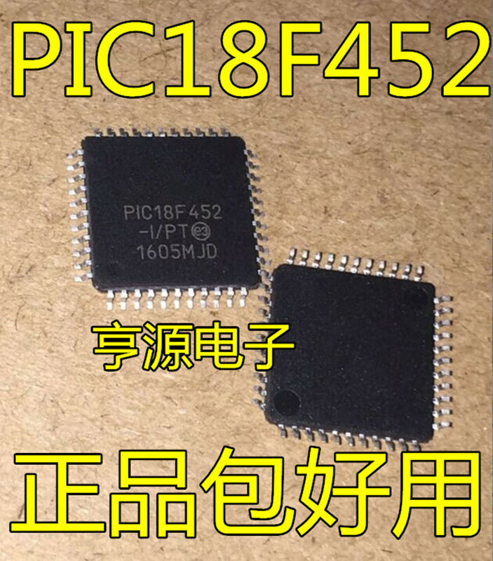 PIC18F442-I PT PIC18F448-I PT PIC18F452-I PT PIC18F458-I PT PIC18F442 PIC18F448 PIC18F452 PIC18F458 PIC IC ชิป MCU TQFP-44ใหม่