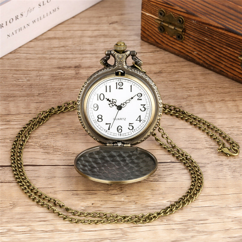Vintage Stil Uhr Aushöhlen TIFLIS GEORGIA Design Männer Frauen Quarz Analog Taschenuhr Arabisch Anzahl Halskette Anhänger Kette