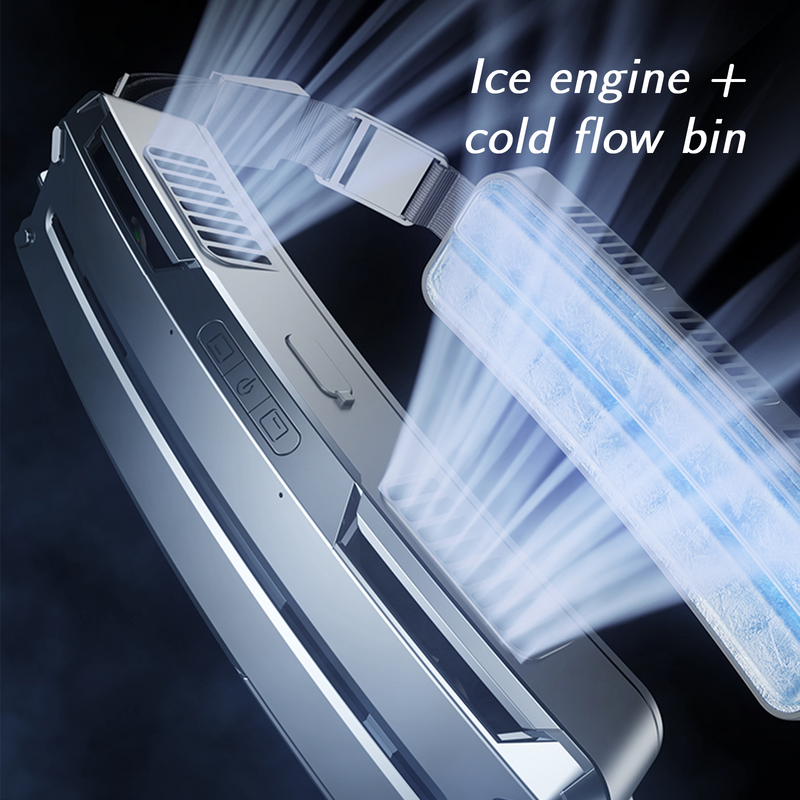 ABS 아이스 벨트 선풍기 야외 스포츠 냉각 소형 선풍기 휴대용 미니 USB 걸이 허리 선풍기, 야외 허리 장착 선풍기, 2 가지 색상, 신제품