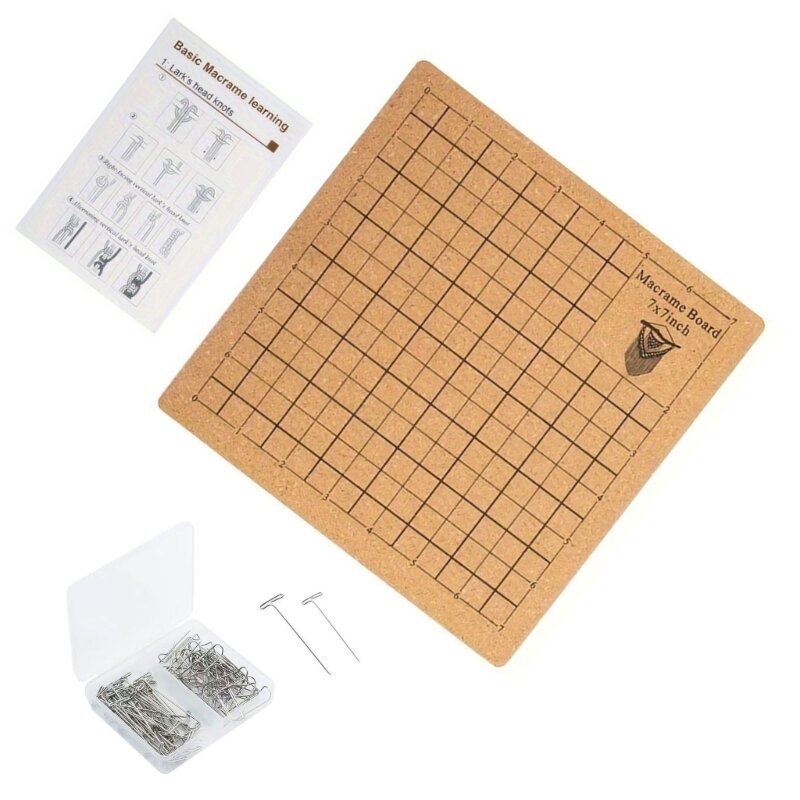 Portable Weaving Board Lightweight Braiding Crafting Mat for String Crafts F19D