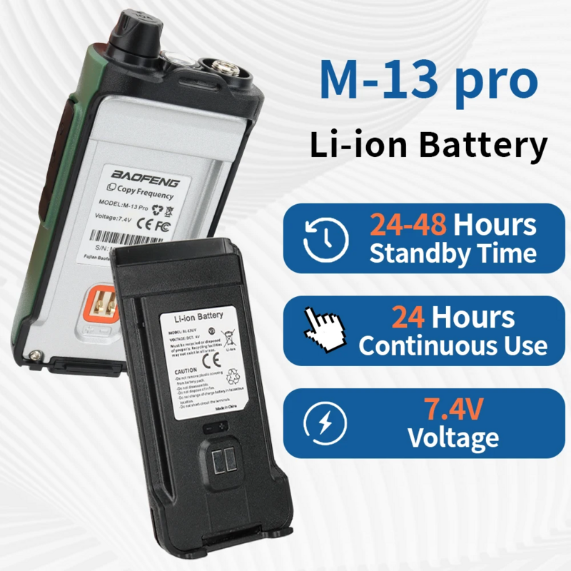 Original baofeng M-13 pro batterie typ-c ladegerät li-ion akku BL-13 uv kompatibel mit walkie talkie M-13 pro