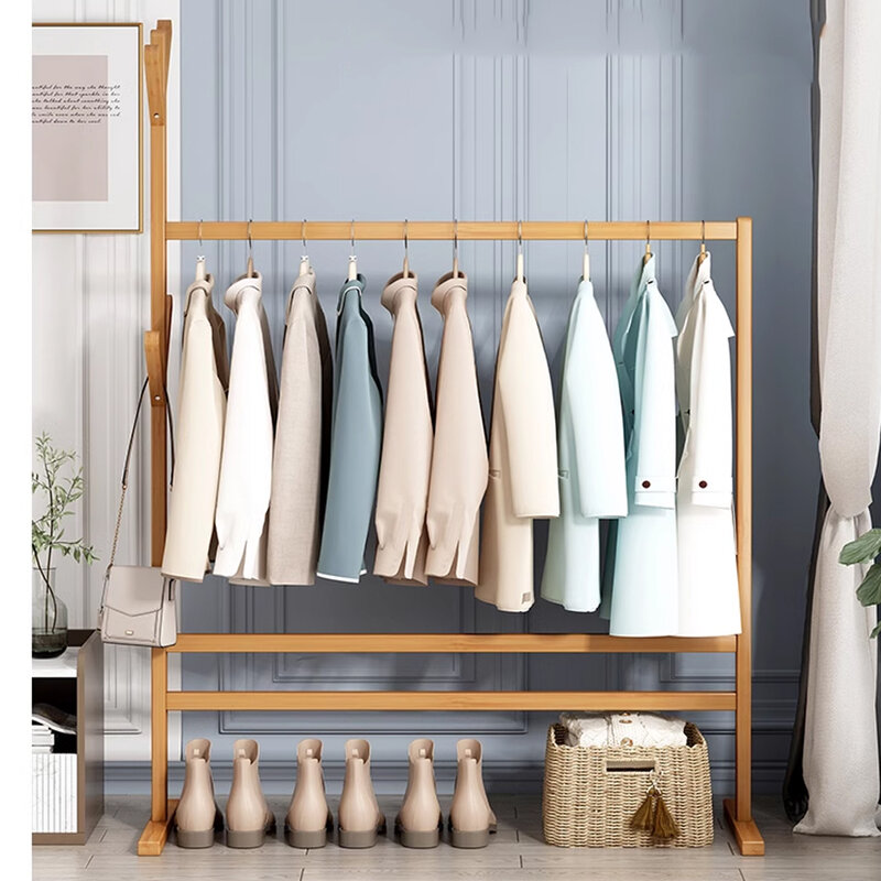 Kleiderbügel Schlafzimmer stehend Stoff regal Haushalt Kleiderbügel einfache Montage Lager regal hängen Wäsche ständer