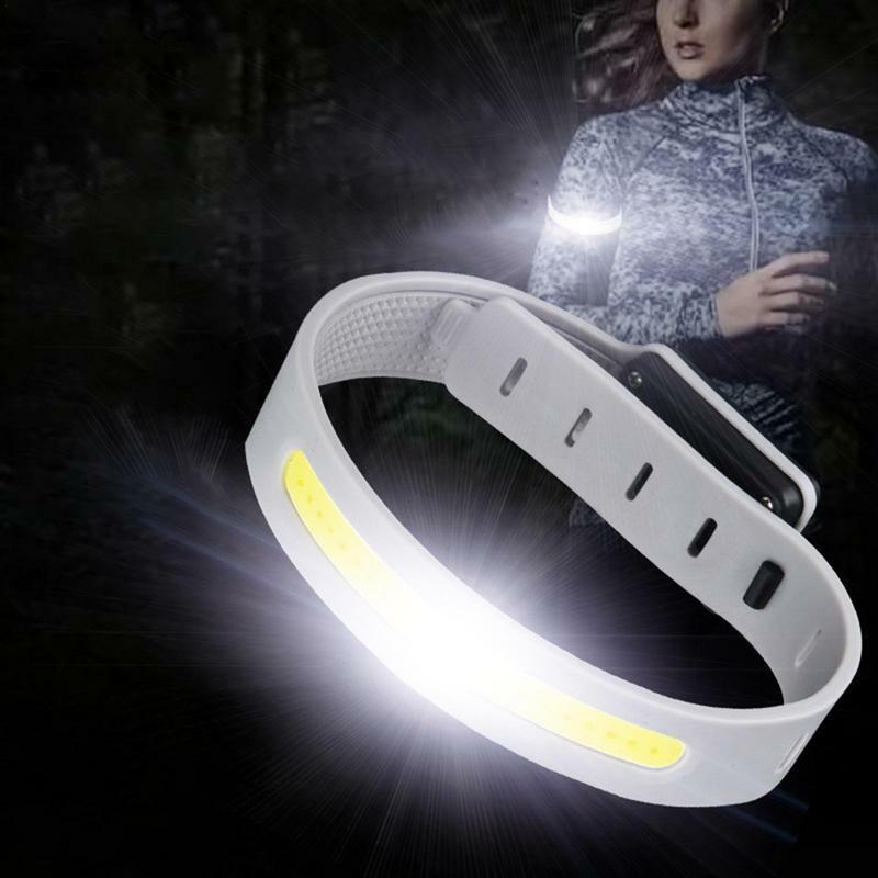 Nacht lauf Armband LED Licht Outdoor Sport USB wiederauf ladbare Blinklicht sicherer Gürtel Arm Bein Warnung LED leuchten Armbänder