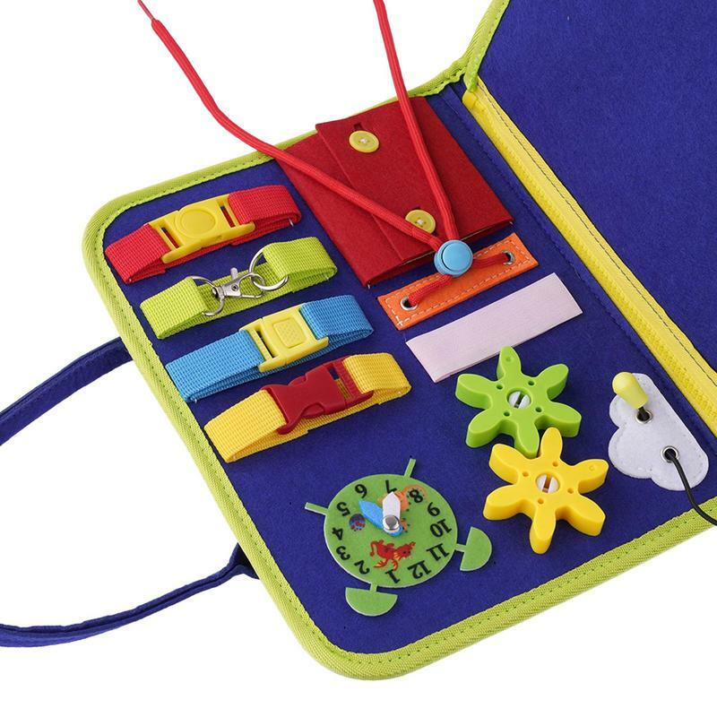Attività educative della scheda sensoriale per bambini giocattoli Montessori per attività educative di 1 2 3 anni per l'apprendimento del motore Fine