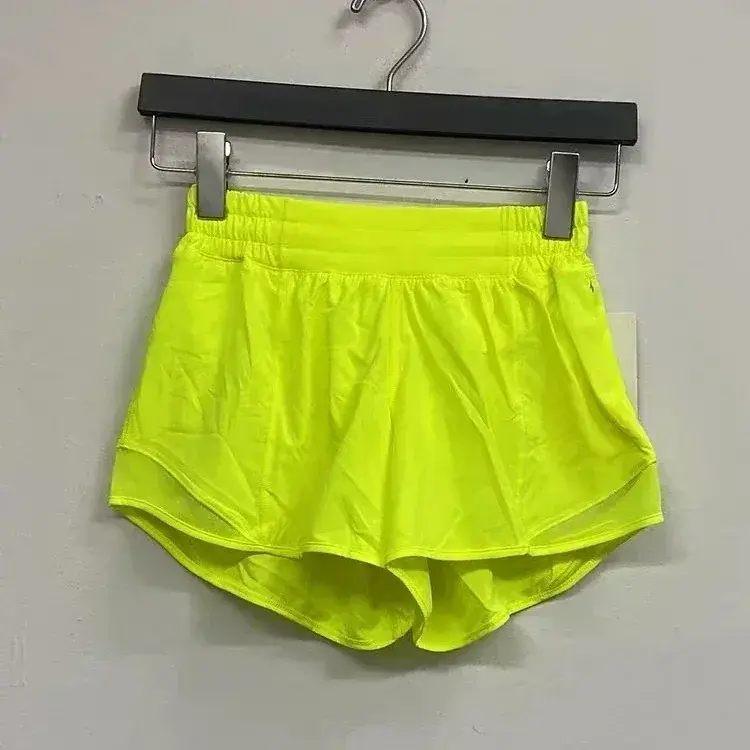 Lemon-pantalones cortos de Yoga con Control de barriga para mujer, Shorts deportivos de entrenamiento para correr, bolsillo con cremallera lateral, ligeros y transpirables