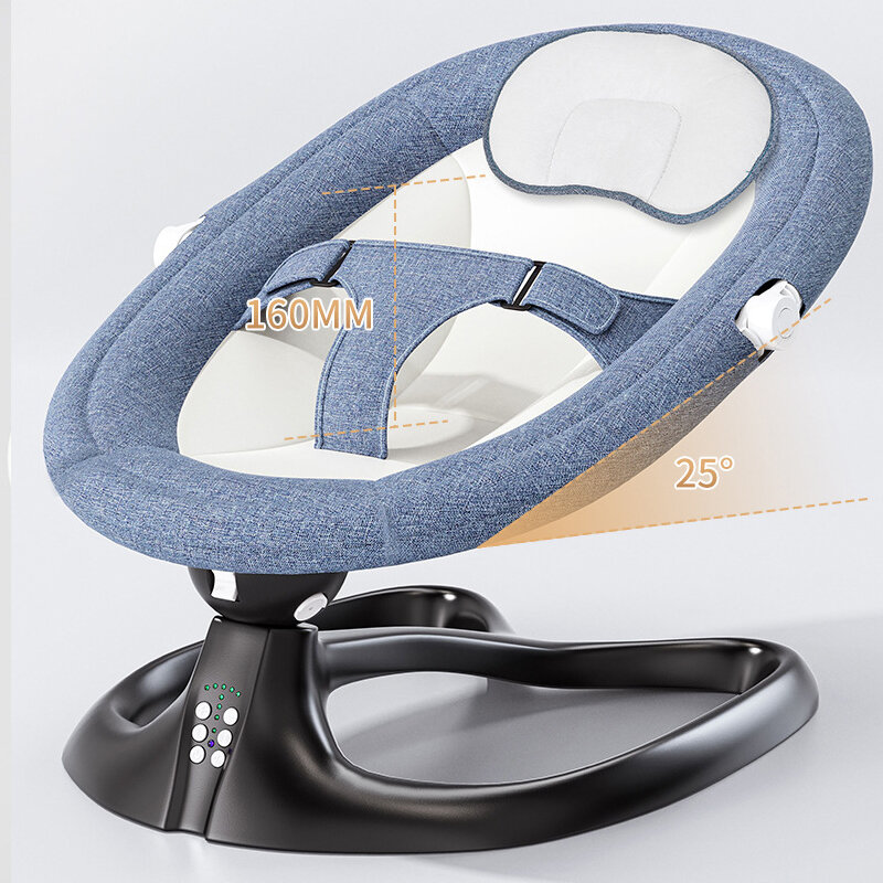 Mecedora eléctrica para bebé recién nacido, cómoda silla de salón para niños