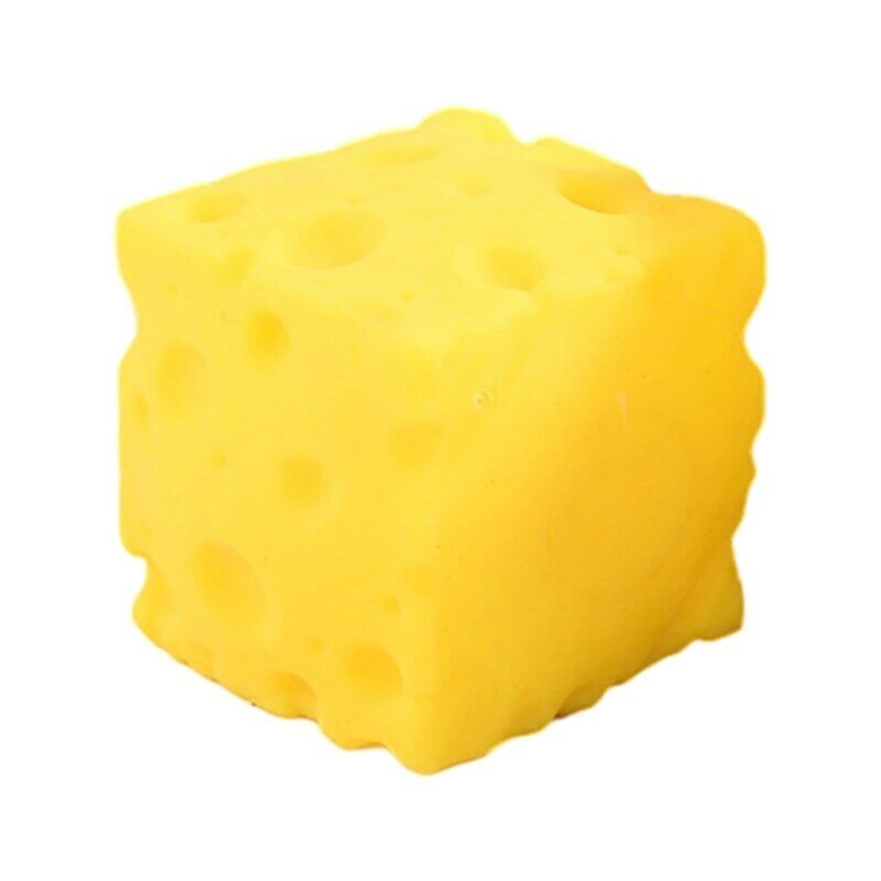 Spremere formaggio giocattolo Mochi Forma formaggio giallo per l'ansia dei bambini Ridurre le forniture per feste per a