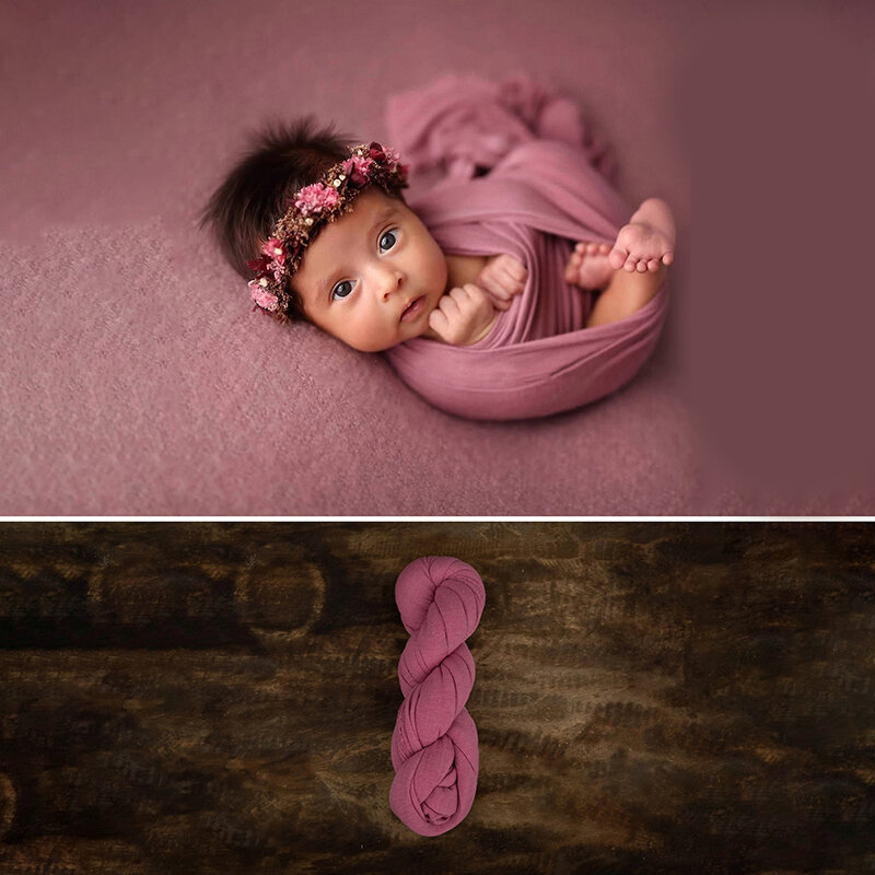 Puntelli per fotografia neonato puntelli per foto per bambini coperte Swaddle in morbida mussola setosa coperta per ricezione neutra per neonato Unsex