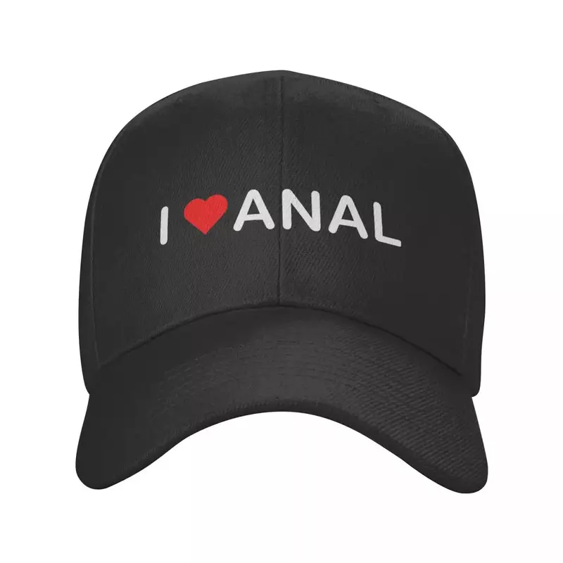 Gorra de béisbol Punk Unisex I Love Anal, sombrero de papá ajustable para adultos, sombreros Snapback para exteriores, gorras de verano