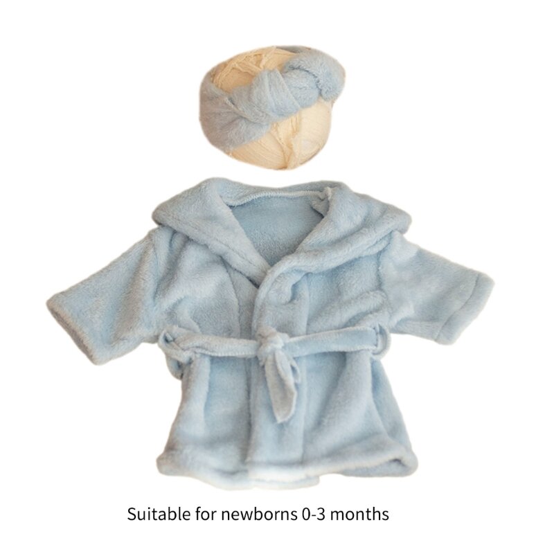 Foto do bebê roupas foto bandana traje recém-nascido banho robe acessórios foto p31b
