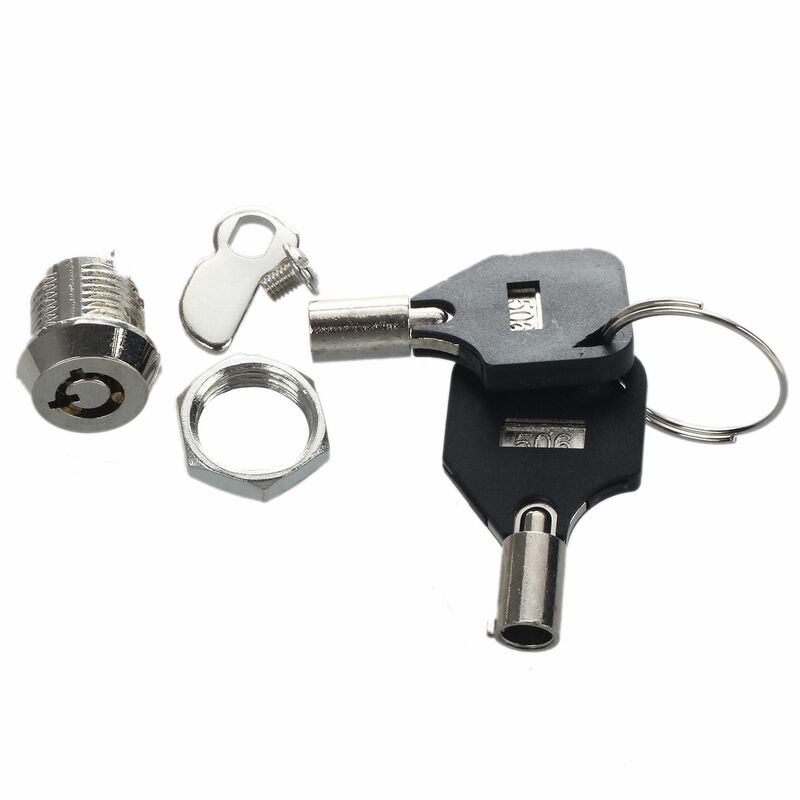 Rosca com chave Bairro Vire Cam Lock, Gaveta Caixa Locker, 12mm
