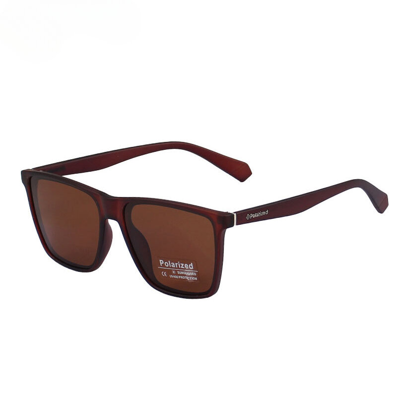 Gafas de sol polarizadas para hombre y mujer, lentes de sol a la moda, deportivas, de negocios, color negro, protección solar UV400, para conducir