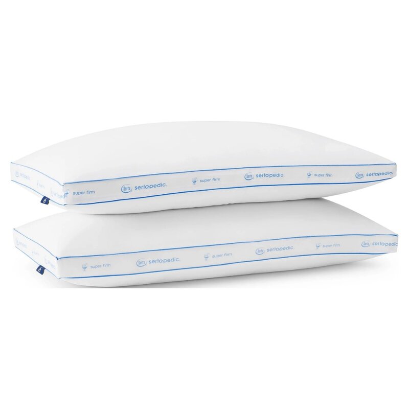 Firm Bed Pillow, King, 2 Pack
