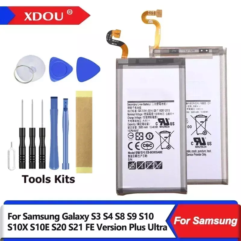 XDOU, новинка, телефон, аккумулятор для Samsung Galaxy S3 S4 S8 S9 S10 S10X S10E S20 S21 FE, версия Plus Ultra