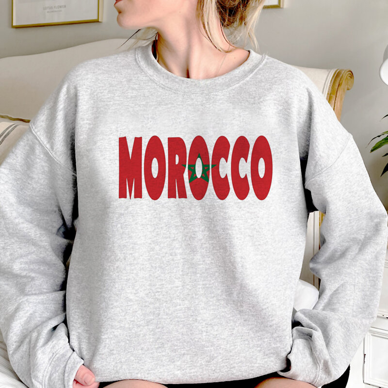 Moletons estéticos Maroc Marrocos para mulheres, moletom Kawaii, camisa com capuz anos 90, suéter gótico, moletom Y2K, Y2K