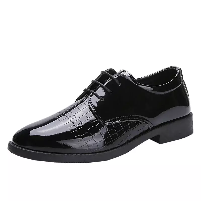 Sapato de couro clássico masculino, confortável sapatos de plataforma, leve, deslizar, casual, ao ar livre, vestido, moda, 2024