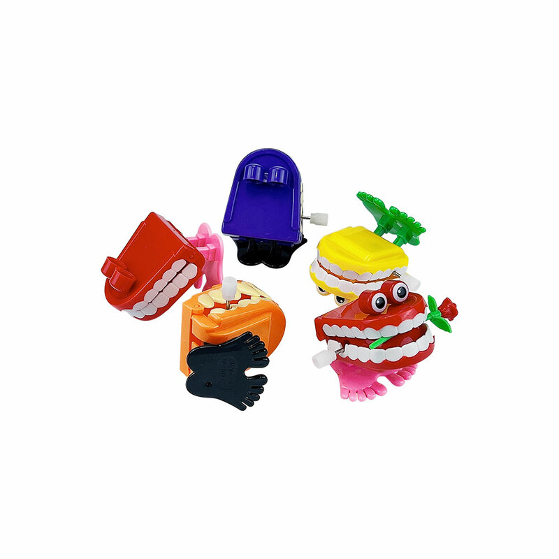 Poupée à dents en forme de mini horloge créative pour enfants, jouets de saut amusants, cadeaux de dentiste dentaire, marche, nouveauté, 1 pièce