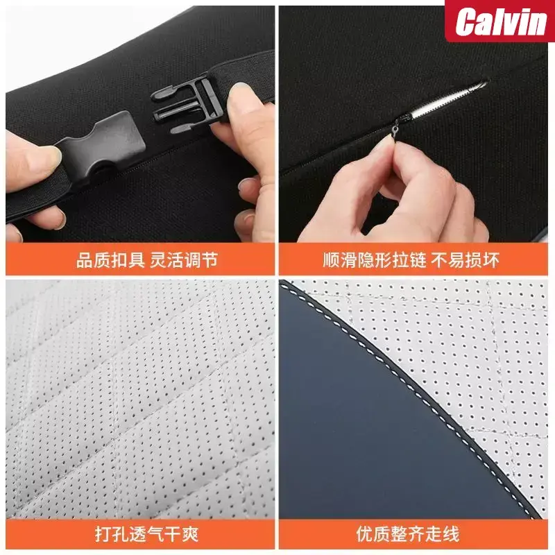 For BYD Atto 3 SONG PLUS/DM-i/EV Dolphin Microfiber Leather Headrest Seat Headrest Neck pillow Cushion Neck Headrest Accessories