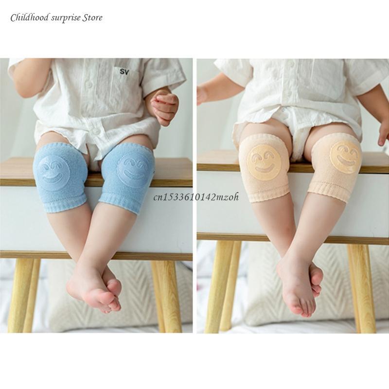 1 ペアベビークロールアンチスリップニーパッド幼児安全肘クッション幼児レッグウォーマー膝サポートプロテクタードロップシップ
