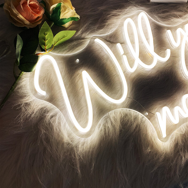 Will you  marry me Neon Lights, Wedding white Neon Lights, Party Signs, Room Decorations, Living Room Decorations