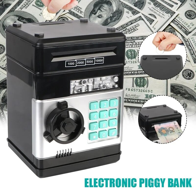 전자 돼지 저금통 ATM 암호 돈 상자, 현금 동전 절약 상자, ATM 은행 기계 안전 상자, 자동 예금, 어린이 크리스마스 선물